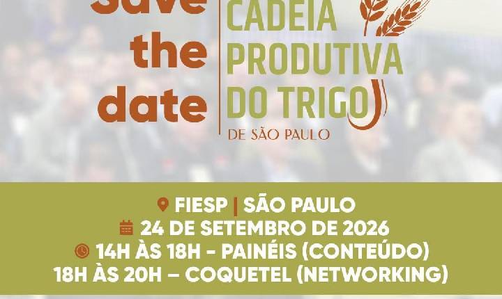 Em novo formato, 11º Encontro da Cadeia Produtiva do Trigo debaterá os desafios do mercado nacional e internacional