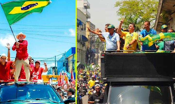 Lula faz comício em Natal e Flávio participa de moto-carreata no Rio  