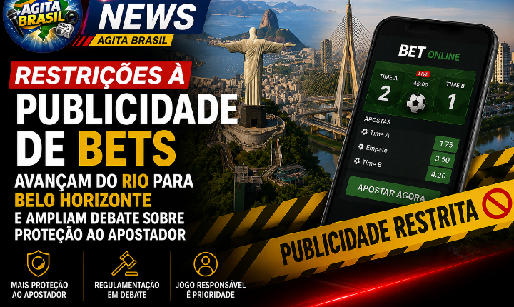 Restrições à publicidade de bets avançam do Rio para Belo Horizonte e ampliam debate sobre proteção ao apostador