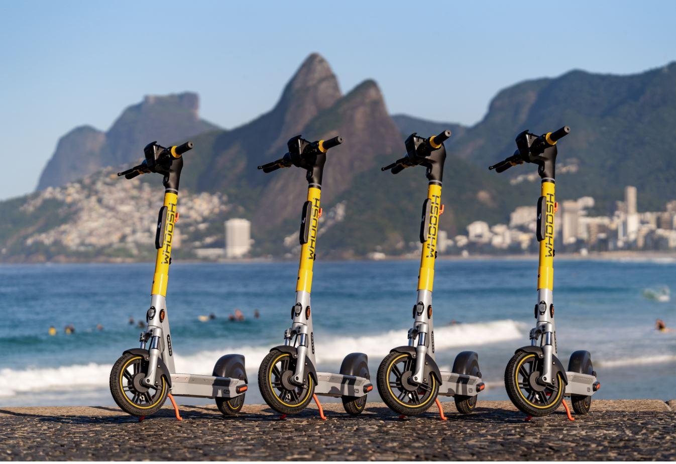 Início das operações da Whoosh no Rio de Janeiro marca retorno das patinetes elétricas à capital fluminense