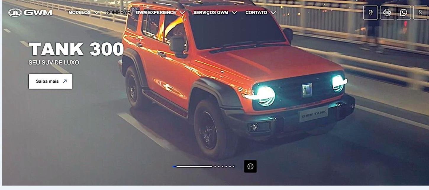 GWM Brasil lança novo site comercial e media center