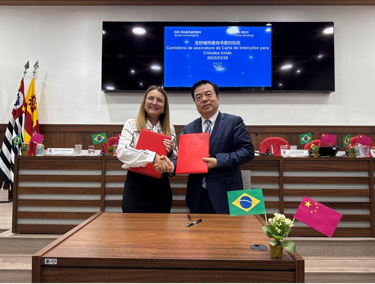 Iracemápolis e Baoding firmam acordo como cidades-irmãs com apoio da GWM