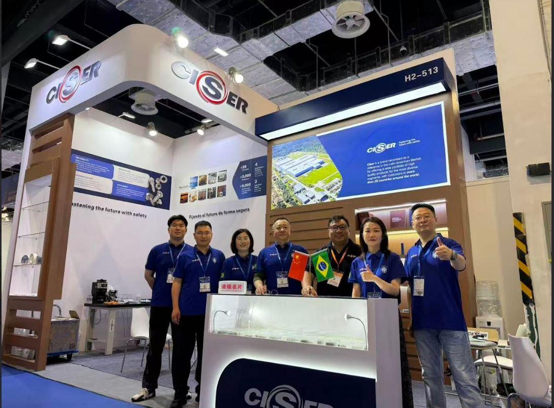 Ciser marca presença na Shanghai Fastener Show 2025  com soluções inovadoras e revestimento exclusivo
