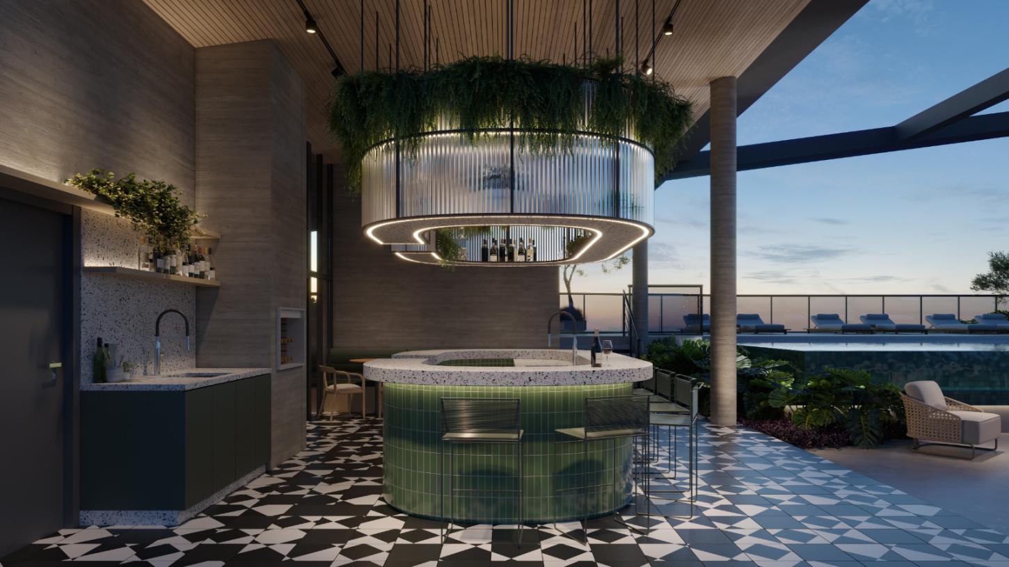 90% vendido, edifício instagramável com rooftop panorâmico aposta em moradia por assinatura