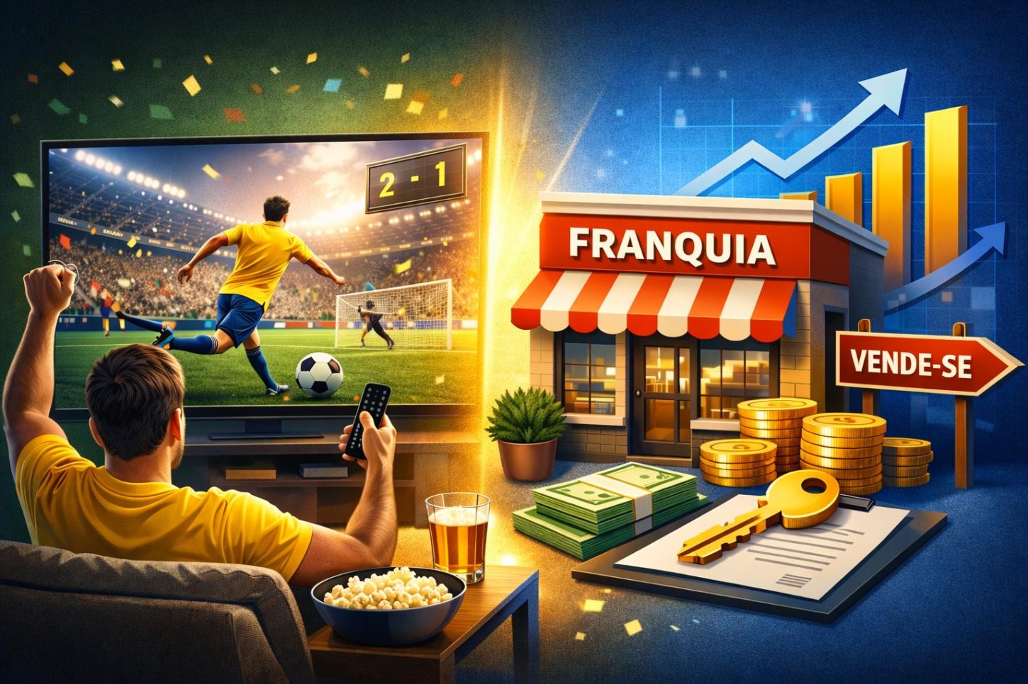 Que tal ver a Copa do Mundo na TV e usar o investimento para comprar uma franquia?