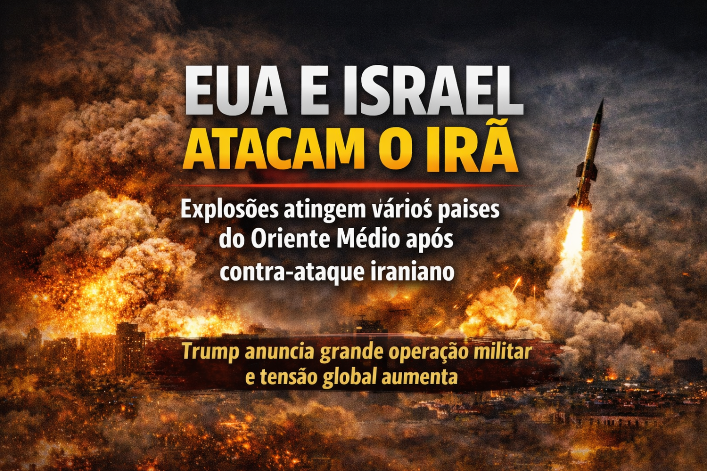 EUA e Israel atacam Irã e provocam reação imediata; explosões atingem vários países do Oriente Médio
