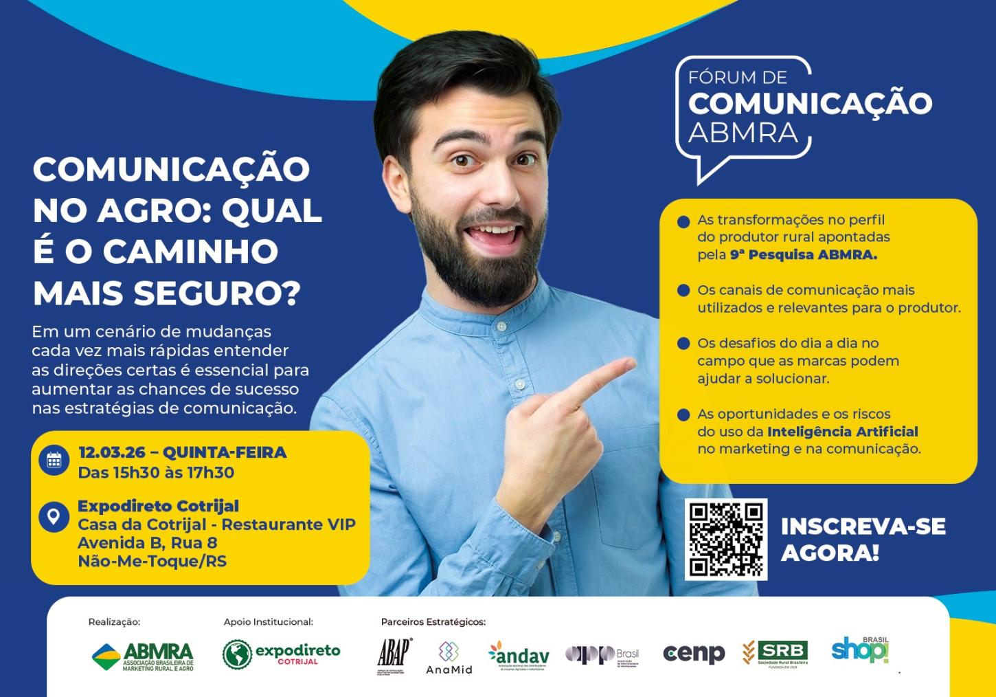 Fórum de Comunicação ABMRA na Expodireto Cotrijal debate estratégias para marcas se conectarem ao produtor rural