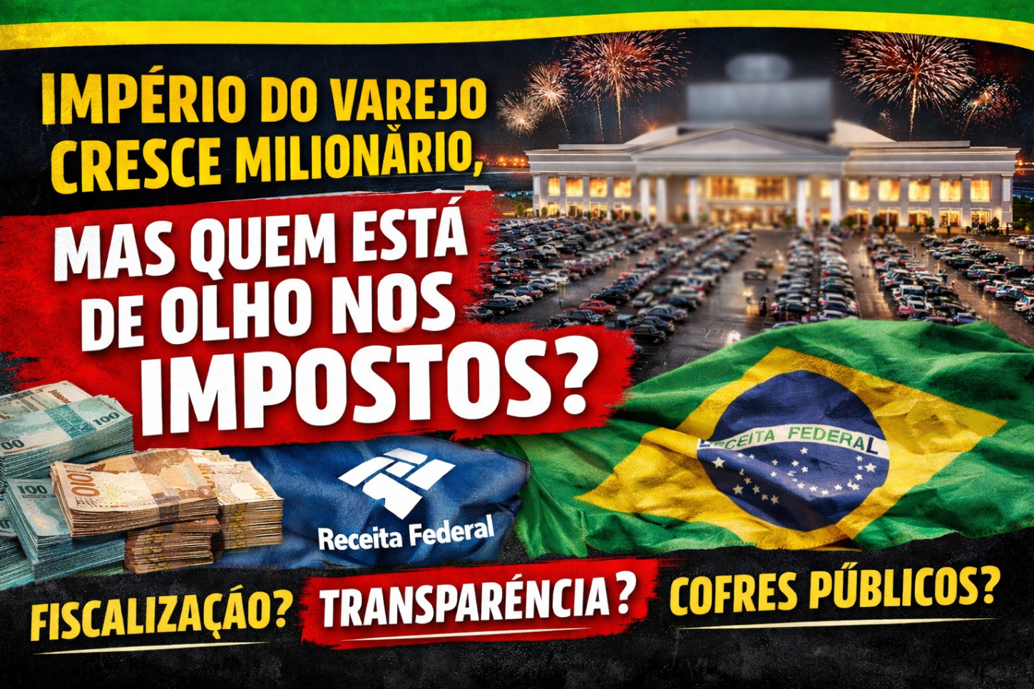 Gigantes do varejo exibem crescimento milionário, mas população cobra transparência no pagamento de impostos